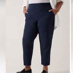 ATHLETA Navy Blue Brooklyn Ankle Pant Size 16
